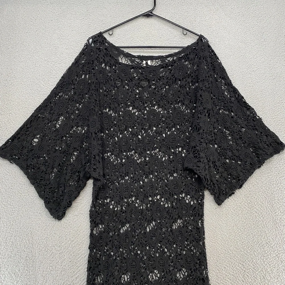 Venus Lace Dress Womens Medium Goth Grunge‎ Coverup Layering Wide Sleeves Punk